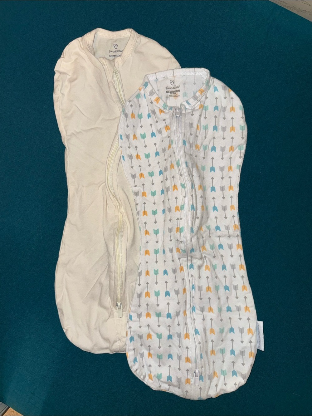 SwaddleMe 2-Pack Zip Sleep Sacks in Cream & Arrow Print